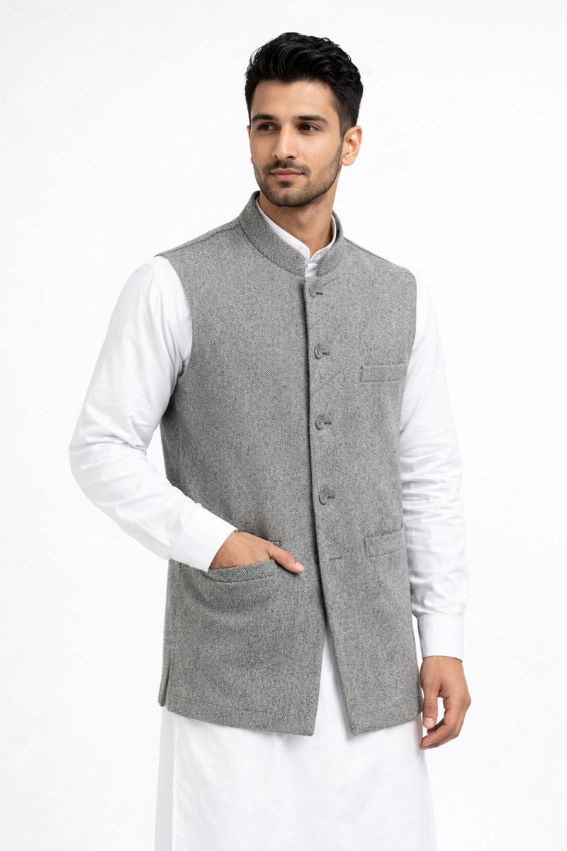 Topnoch Ash Grey Executive Waistcoat - Image 2