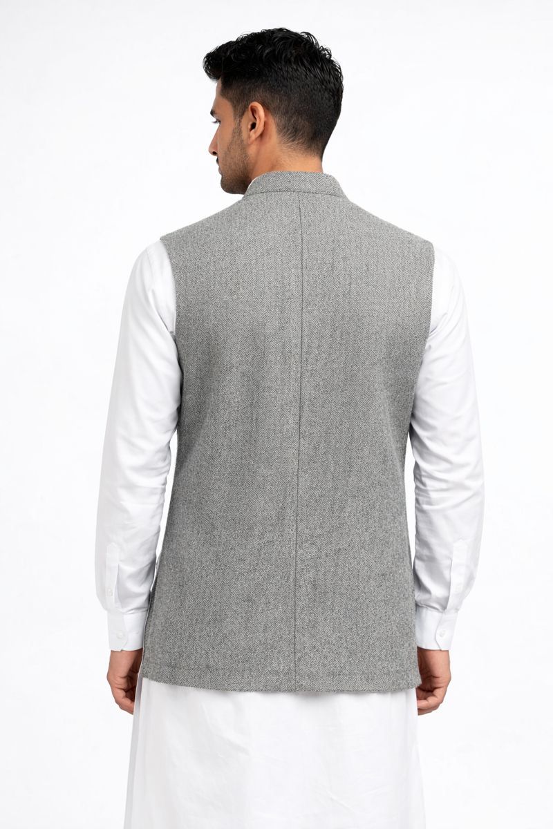 Topnoch Ash Grey Executive Waistcoat - Image 3